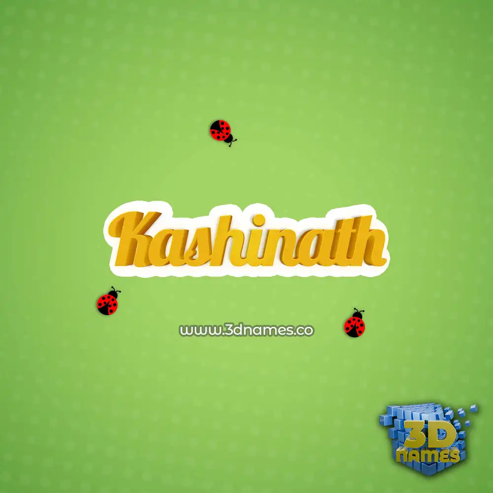 kashinath in Ladybugs style - 3D name wallpaper