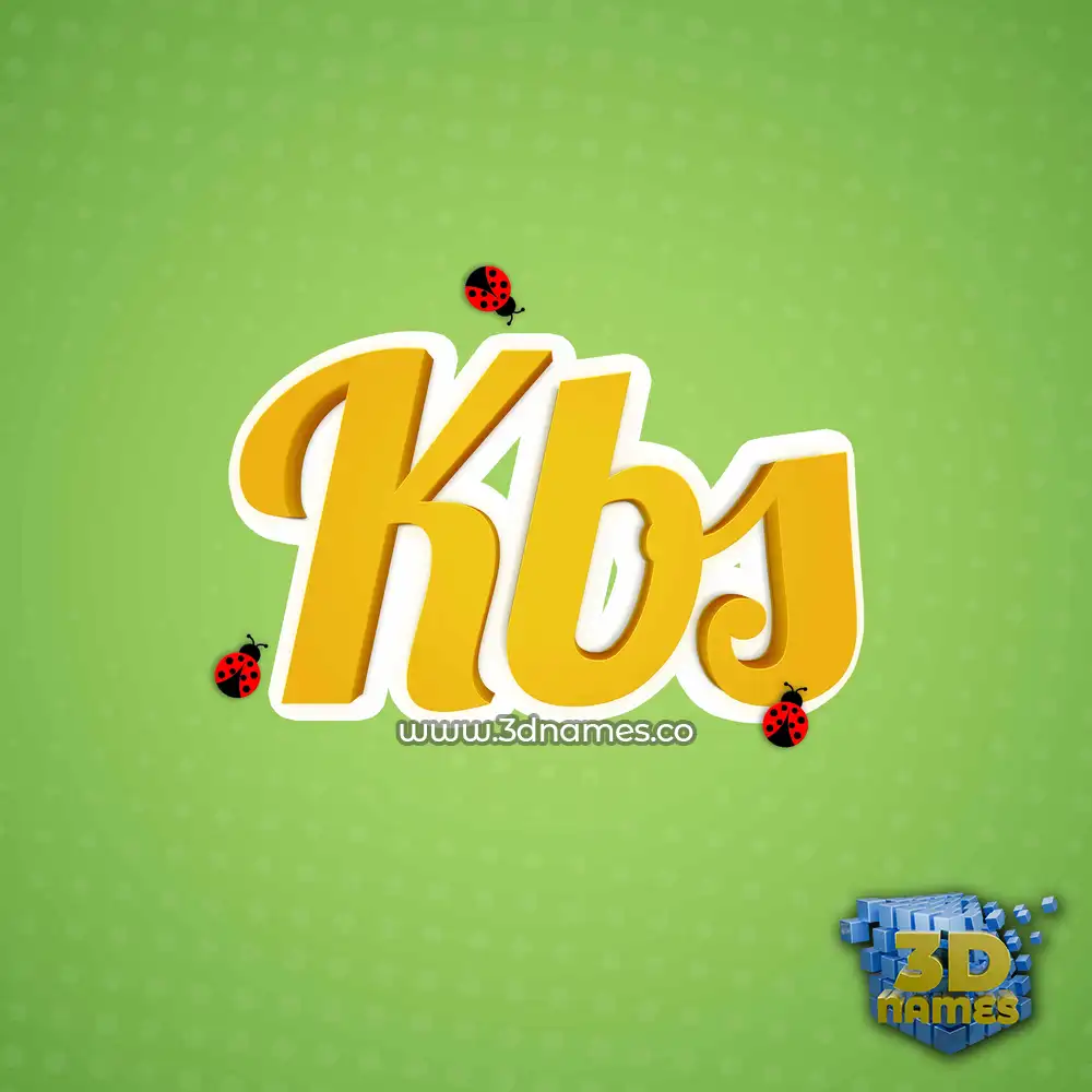 kbs in Ladybugs style - 3D name wallpaper