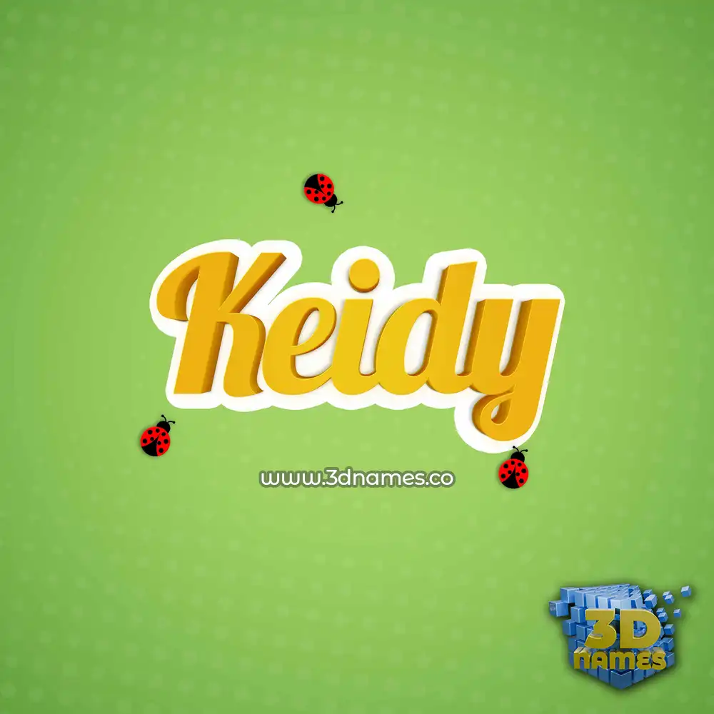keidy in Ladybugs style - 3D name wallpaper
