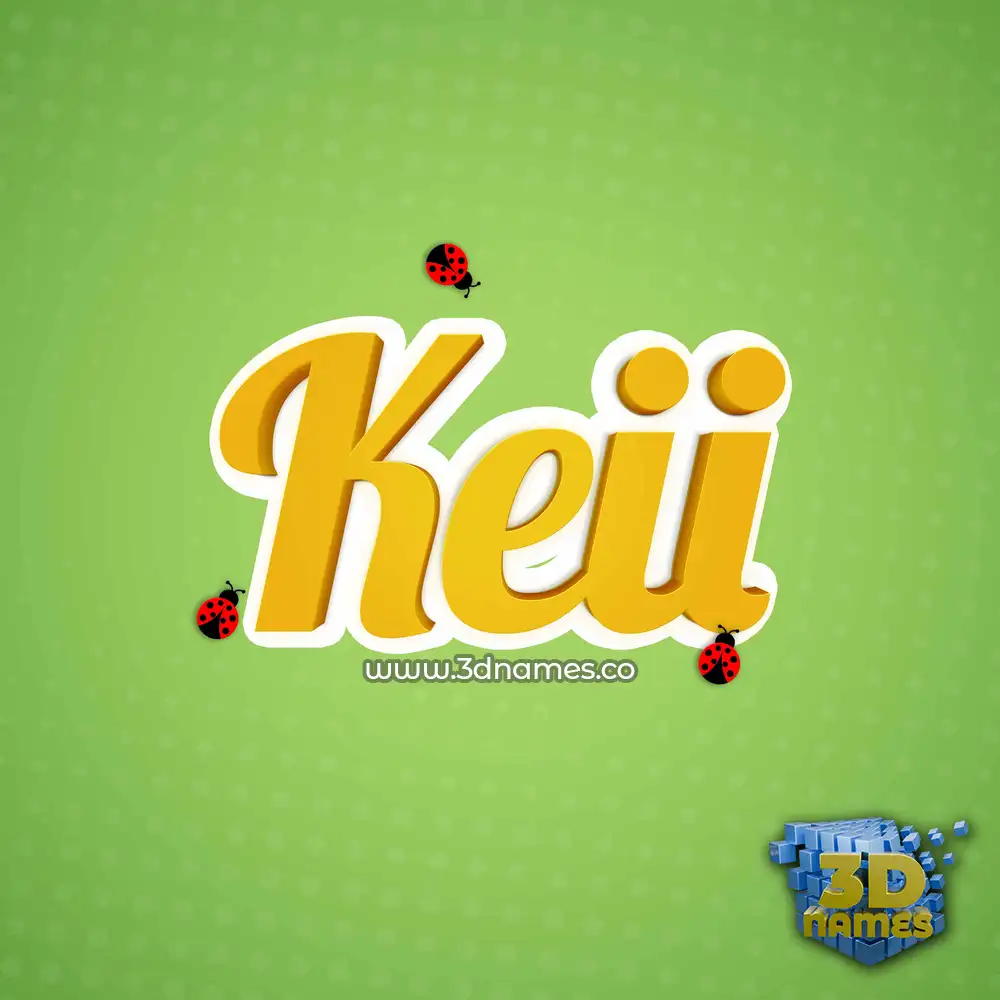 keii in Ladybugs style - 3D name wallpaper