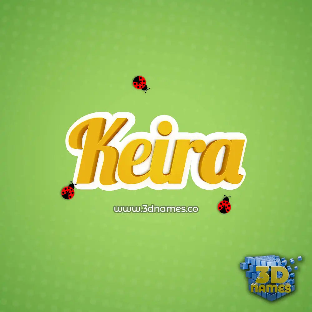 keira in Ladybugs style - 3D name wallpaper