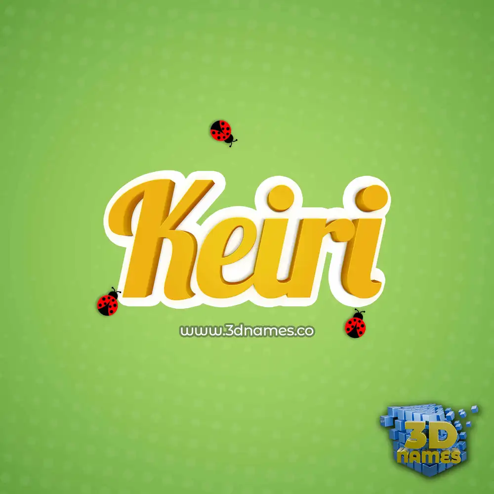 keiri in Ladybugs style - 3D name wallpaper