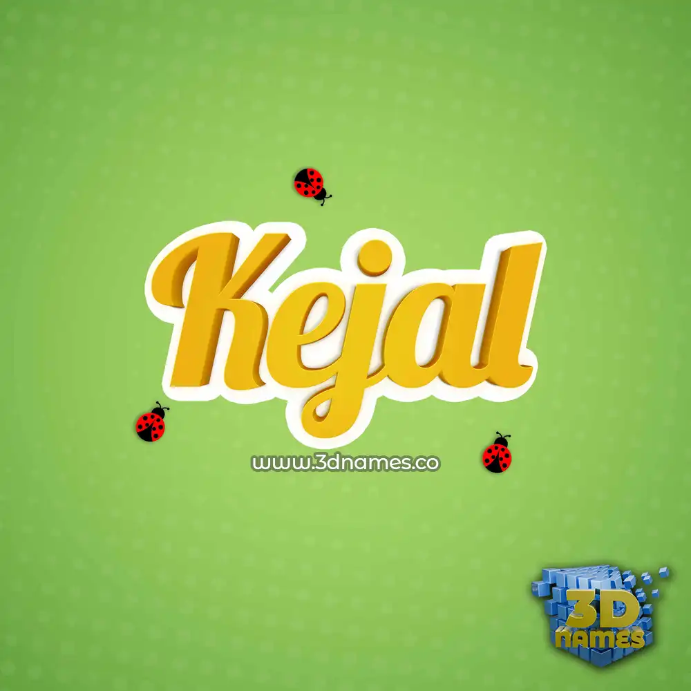kejal in Ladybugs style - 3D name wallpaper