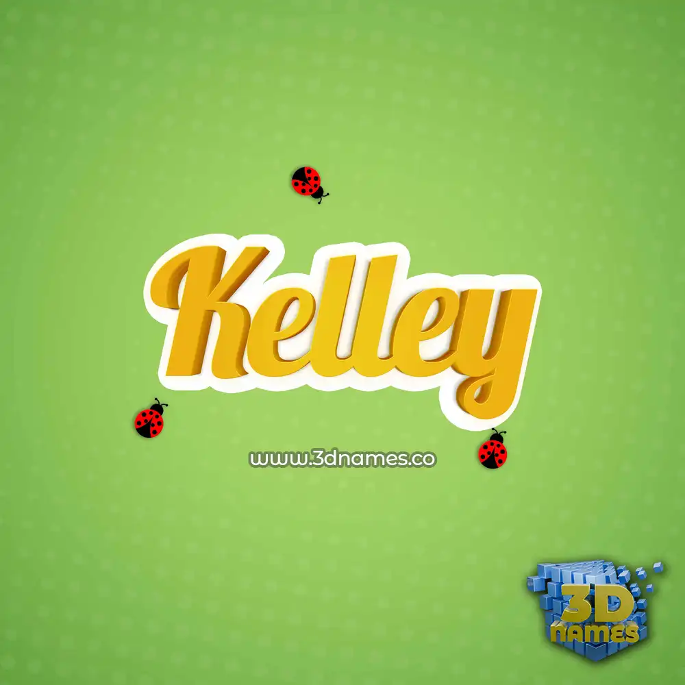 kelley in Ladybugs style - 3D name wallpaper