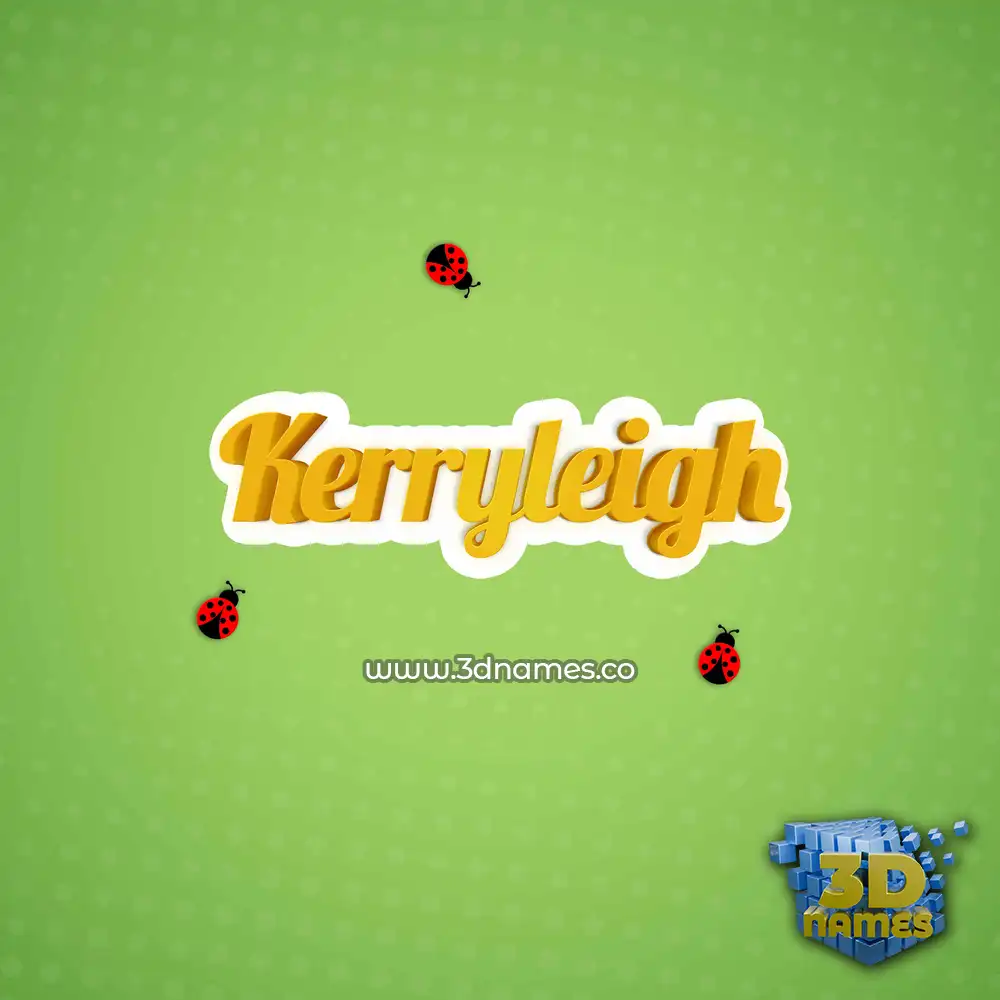 kerryleigh in Ladybugs style - 3D name wallpaper