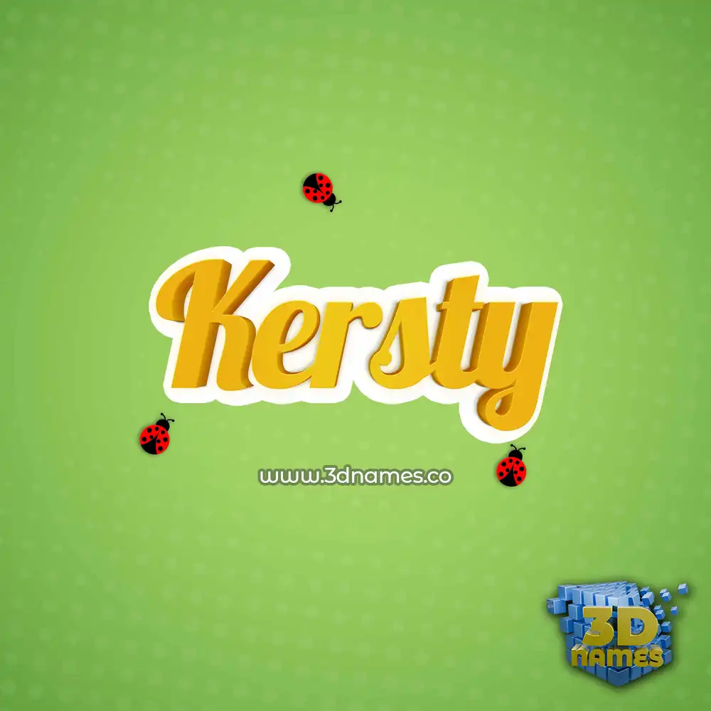 kersty in Ladybugs style - 3D name wallpaper