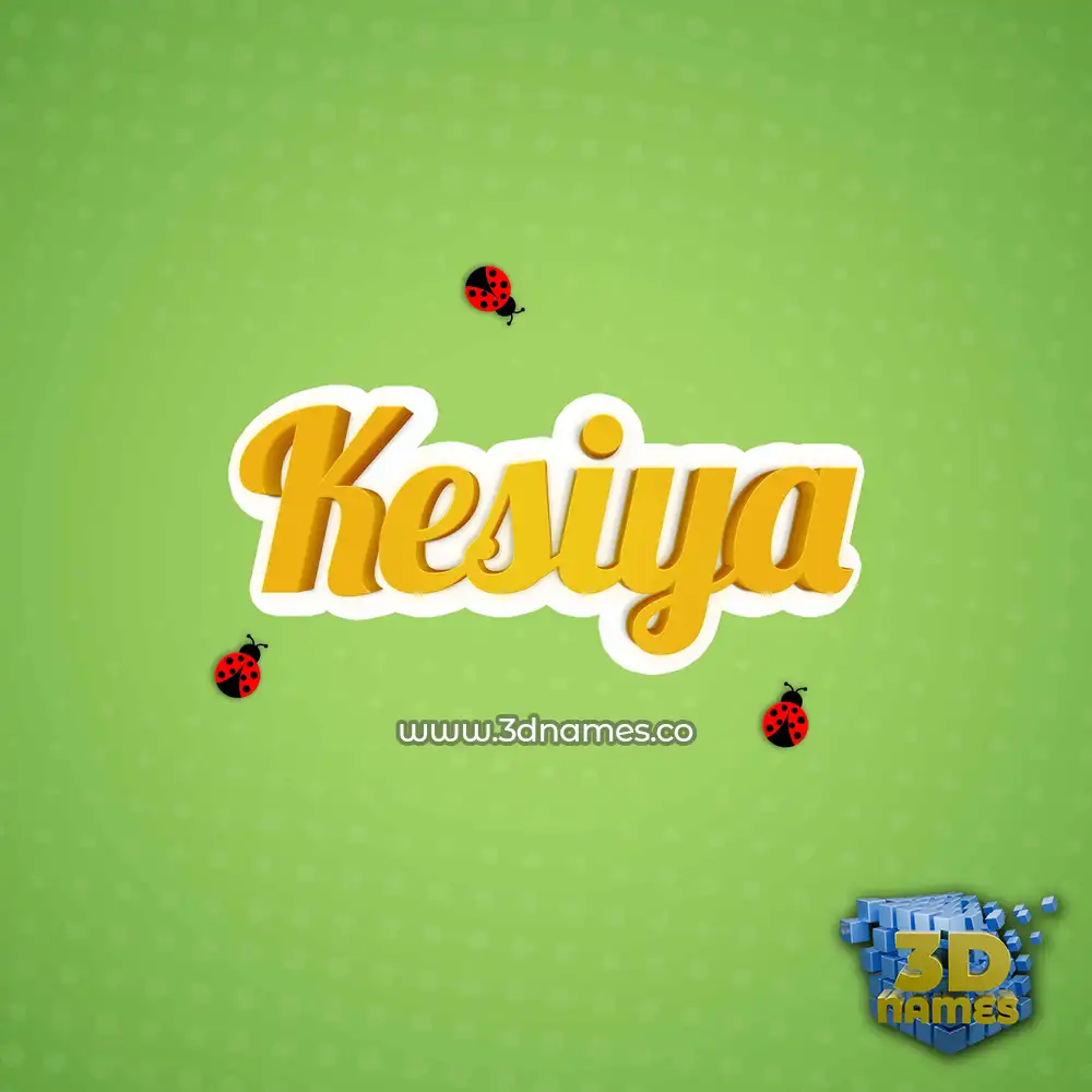 kesiya in Ladybugs style - 3D name wallpaper