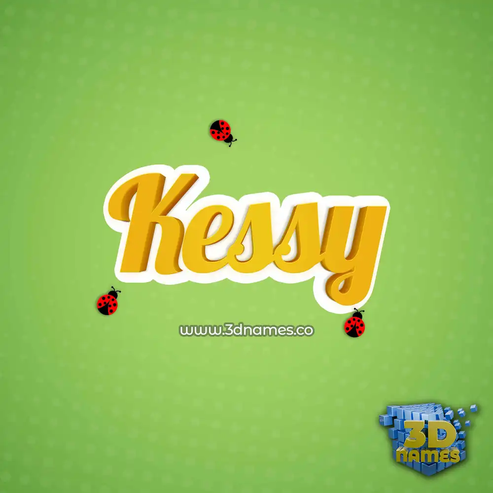 kessy in Ladybugs style - 3D name wallpaper