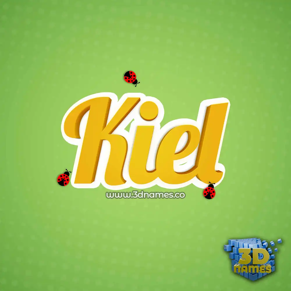 kiel in Ladybugs style - 3D name wallpaper