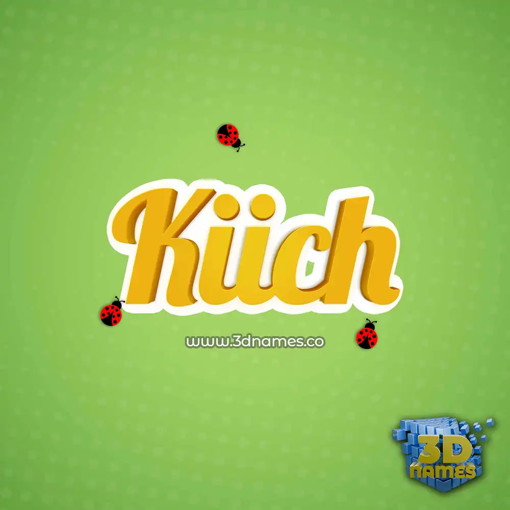 kiich in Ladybugs style - 3D name wallpaper