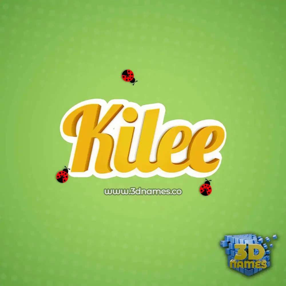 kilee in Ladybugs style - 3D name wallpaper