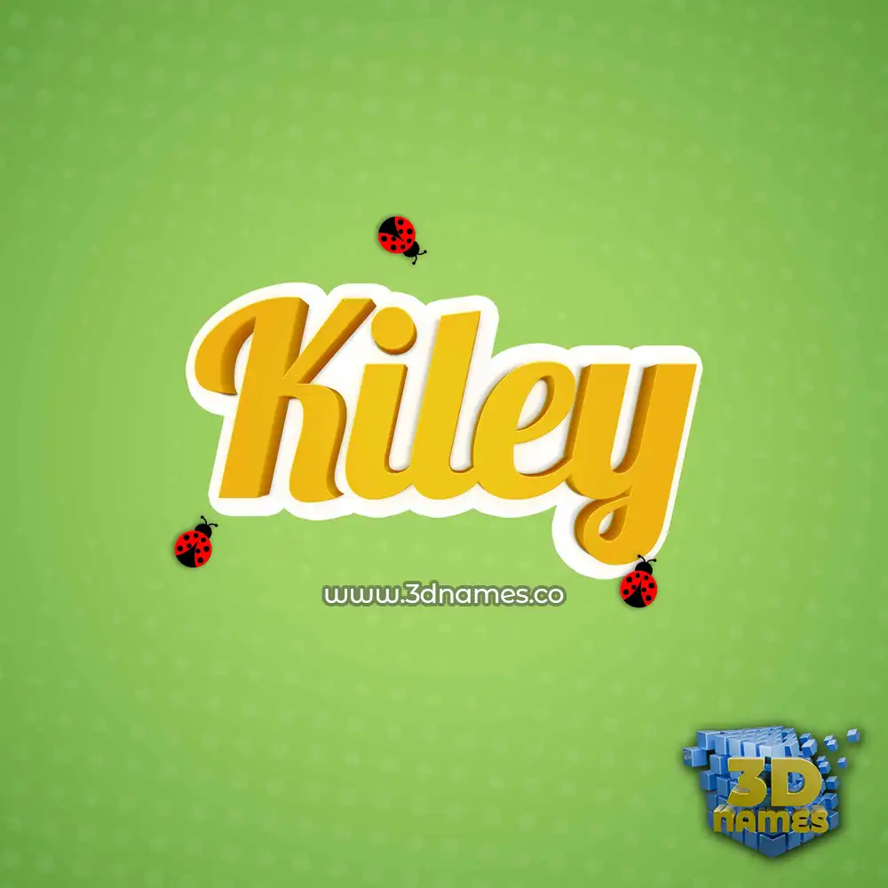 kiley in Ladybugs style - 3D name wallpaper