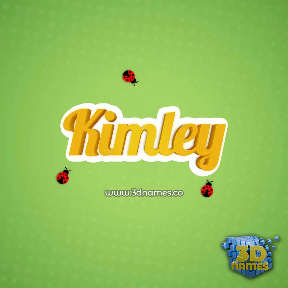 kimley in Ladybugs style - 3D name wallpaper