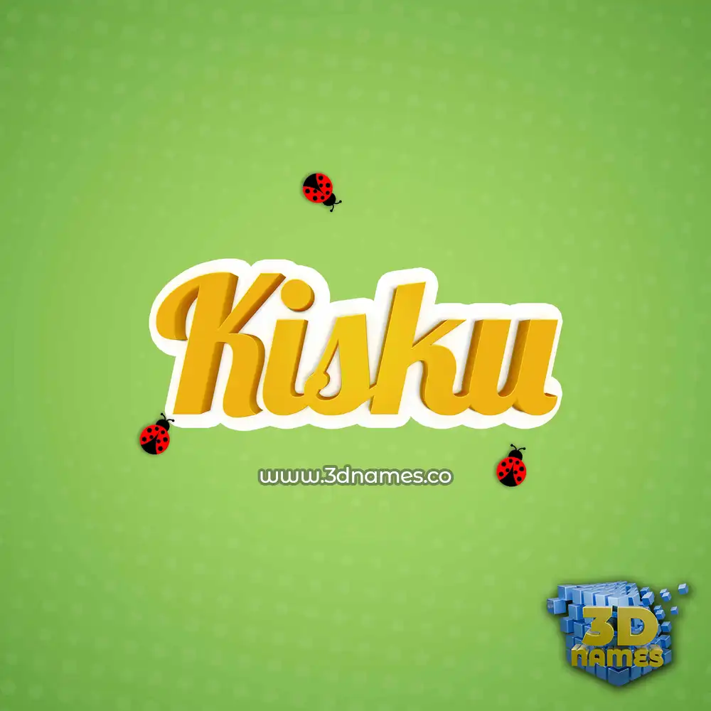 kisku in Ladybugs style - 3D name wallpaper
