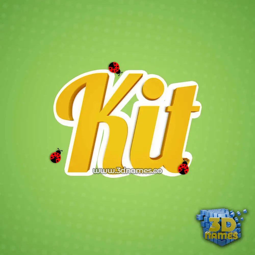 kit in Ladybugs style - 3D name wallpaper
