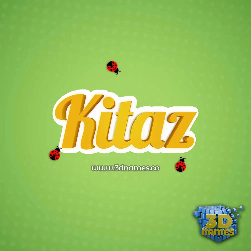 kitaz in Ladybugs style - 3D name wallpaper
