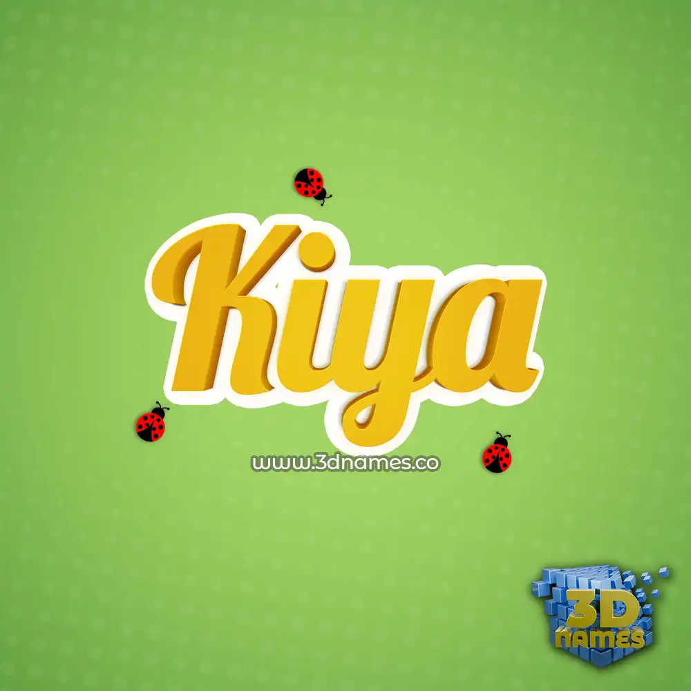 kiya in Ladybugs style - 3D name wallpaper