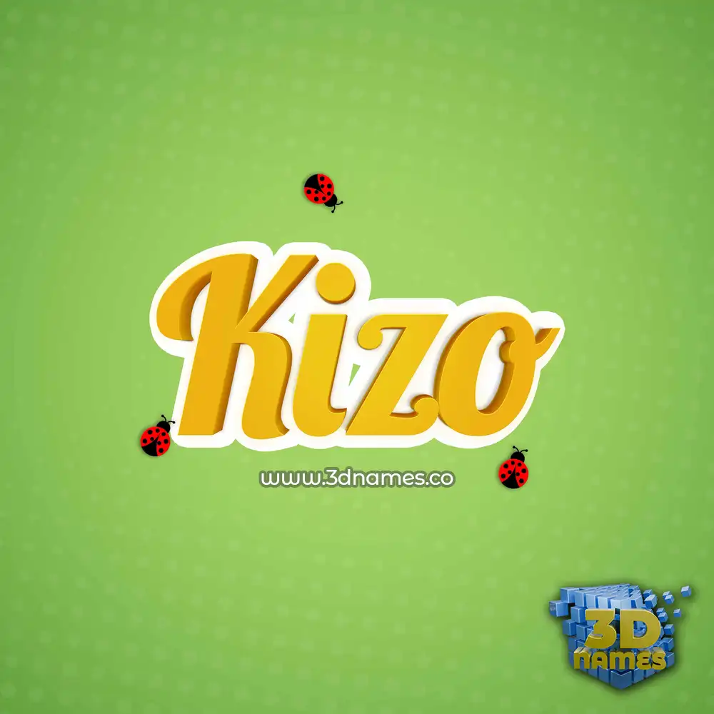 kizo in Ladybugs style - 3D name wallpaper