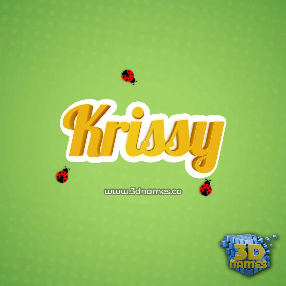 krissy in Ladybugs style - 3D name wallpaper