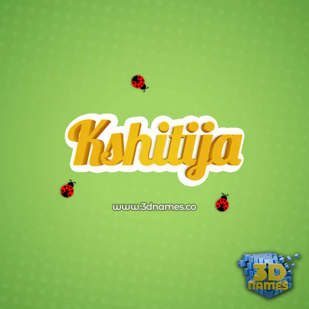 kshitija in Ladybugs style - 3D name wallpaper