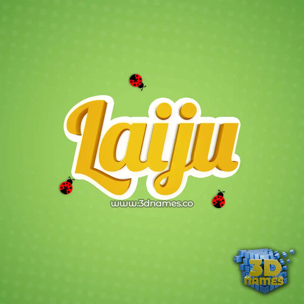laiju in Ladybugs style - 3D name wallpaper