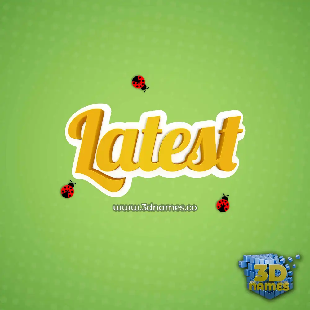 latest in Ladybugs style - 3D name wallpaper