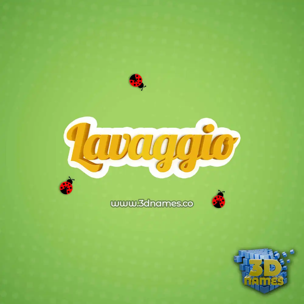 lavaggio in Ladybugs style - 3D name wallpaper
