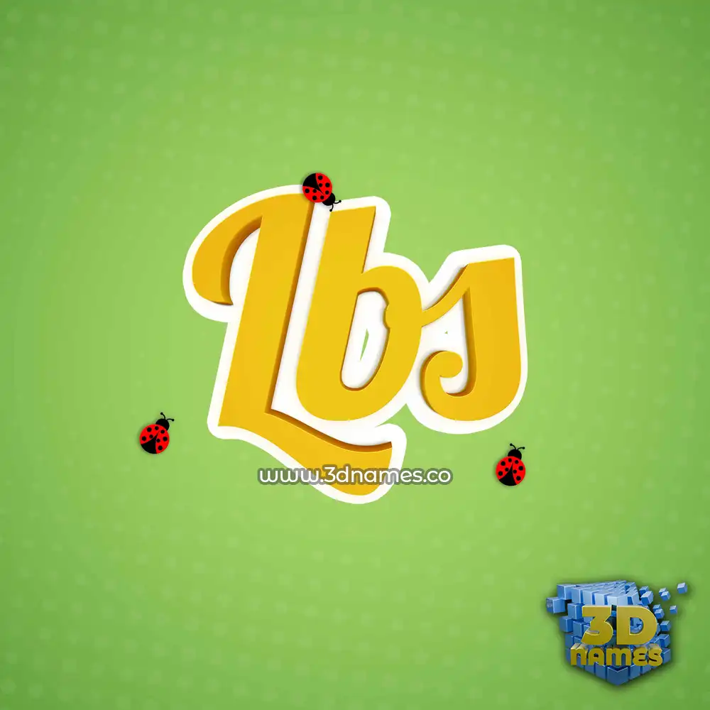 lbs in Ladybugs style - 3D name wallpaper