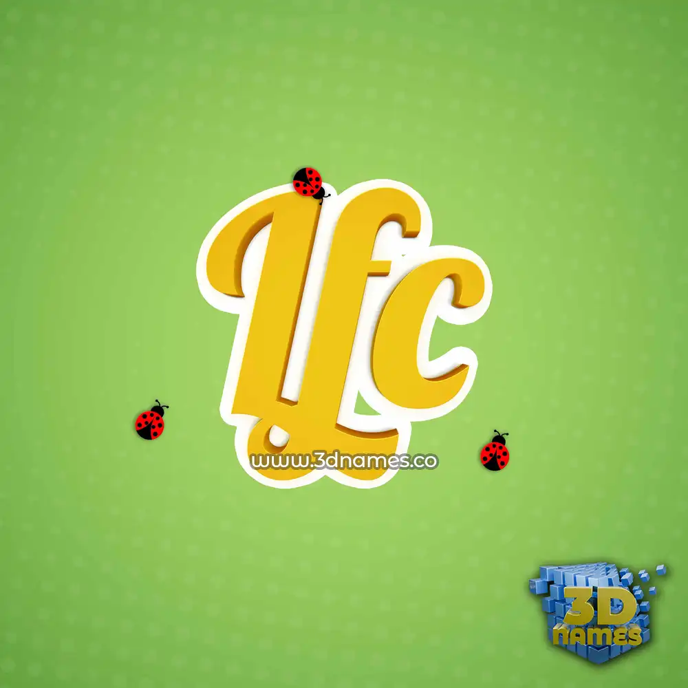 lfc in Ladybugs style - 3D name wallpaper