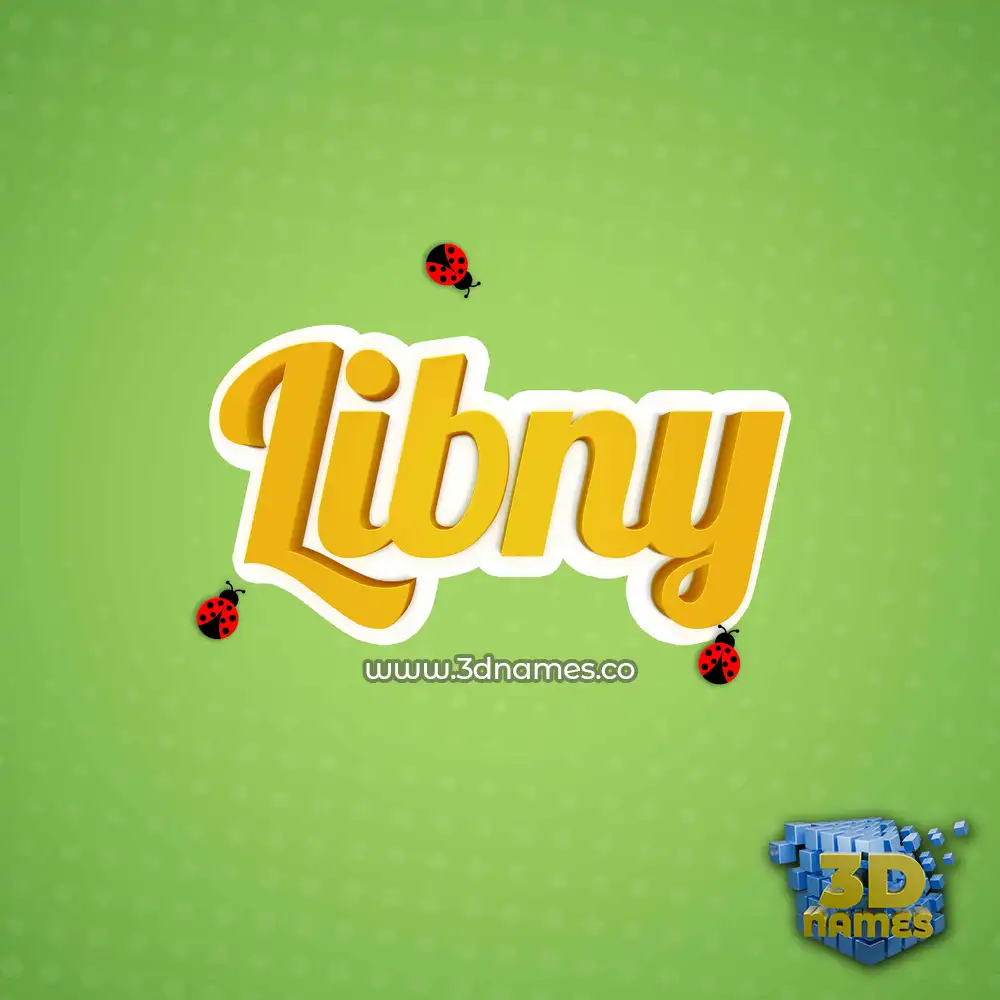 libny in Ladybugs style - 3D name wallpaper