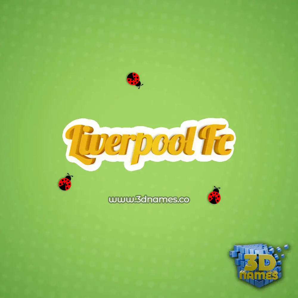 liverpool fc in Ladybugs style - 3D name wallpaper