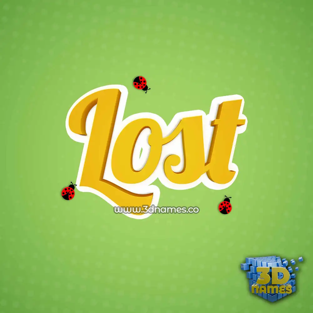 lost in Ladybugs style - 3D name wallpaper