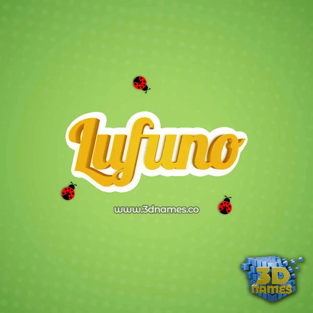 lufuno in Ladybugs style - 3D name wallpaper
