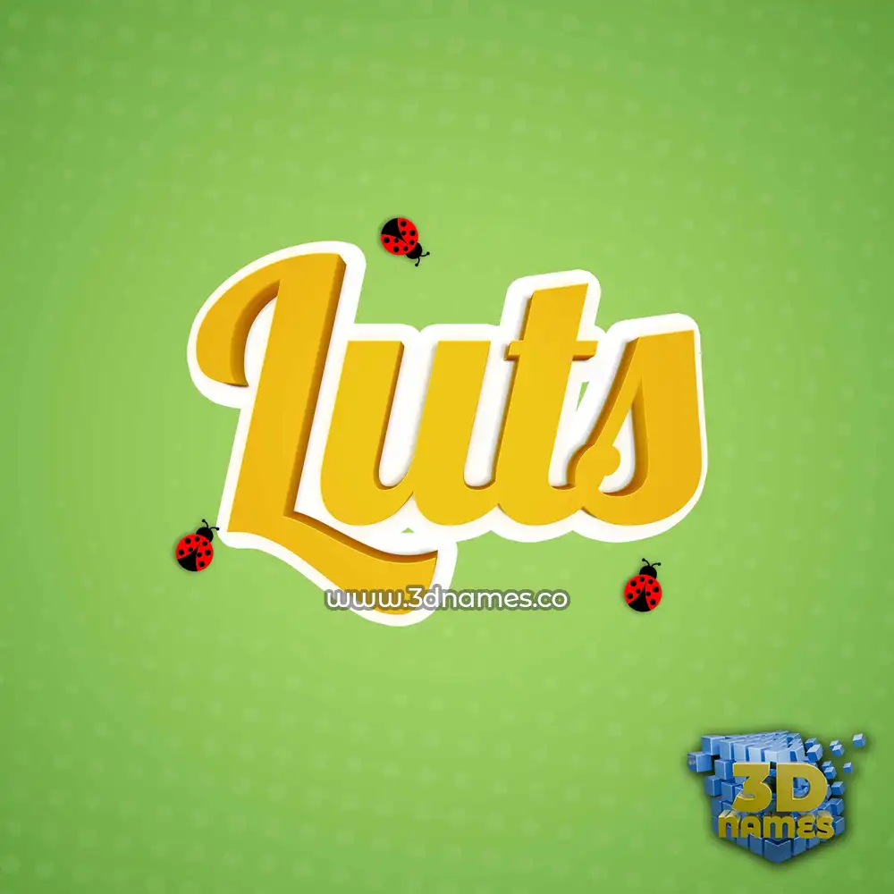 luts in Ladybugs style - 3D name wallpaper