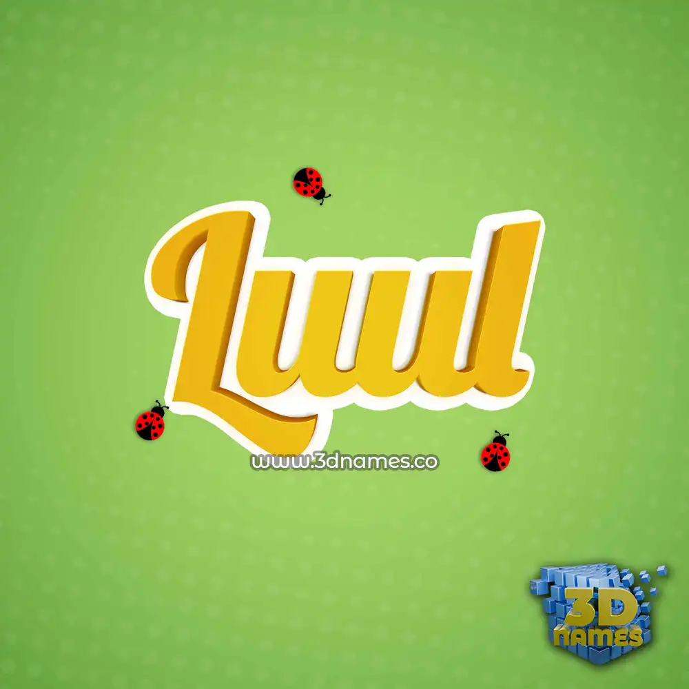 luul in Ladybugs style - 3D name wallpaper