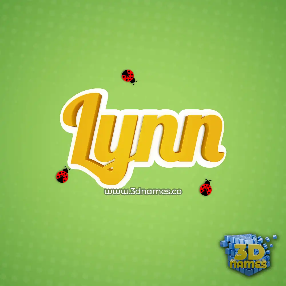 lynn in Ladybugs style - 3D name wallpaper