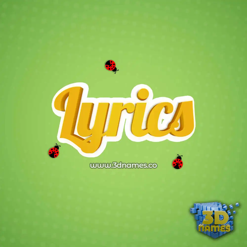 lyrics in Ladybugs style - 3D name wallpaper