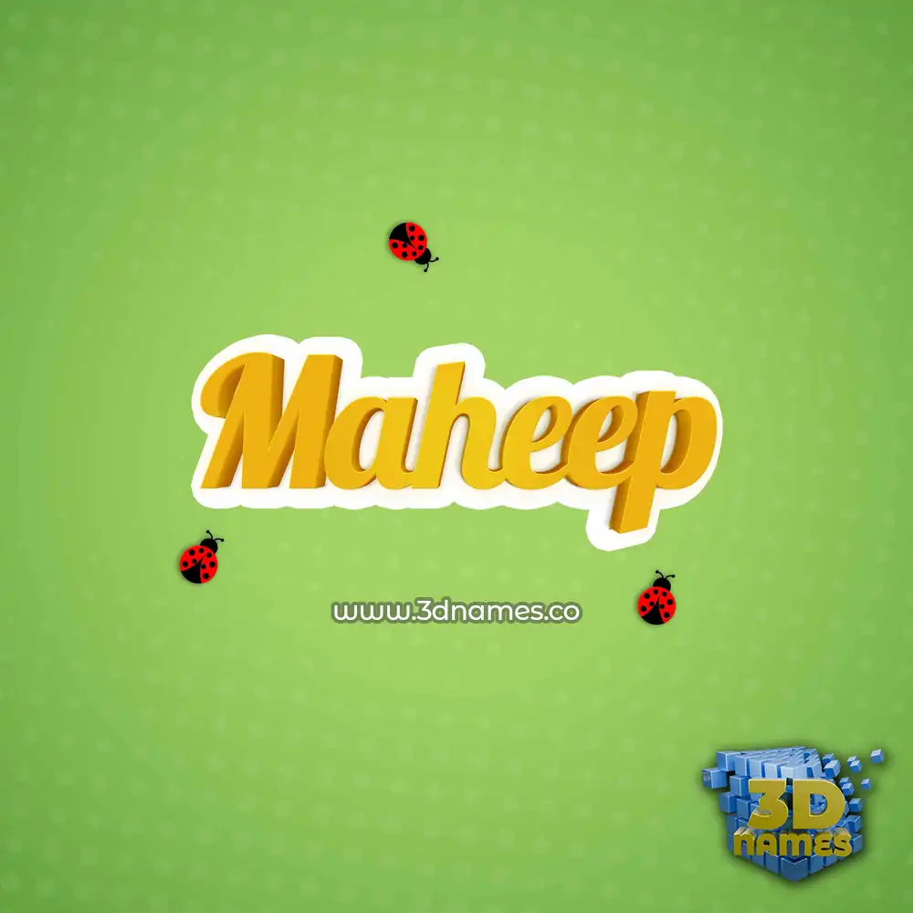maheep in Ladybugs style - 3D name wallpaper