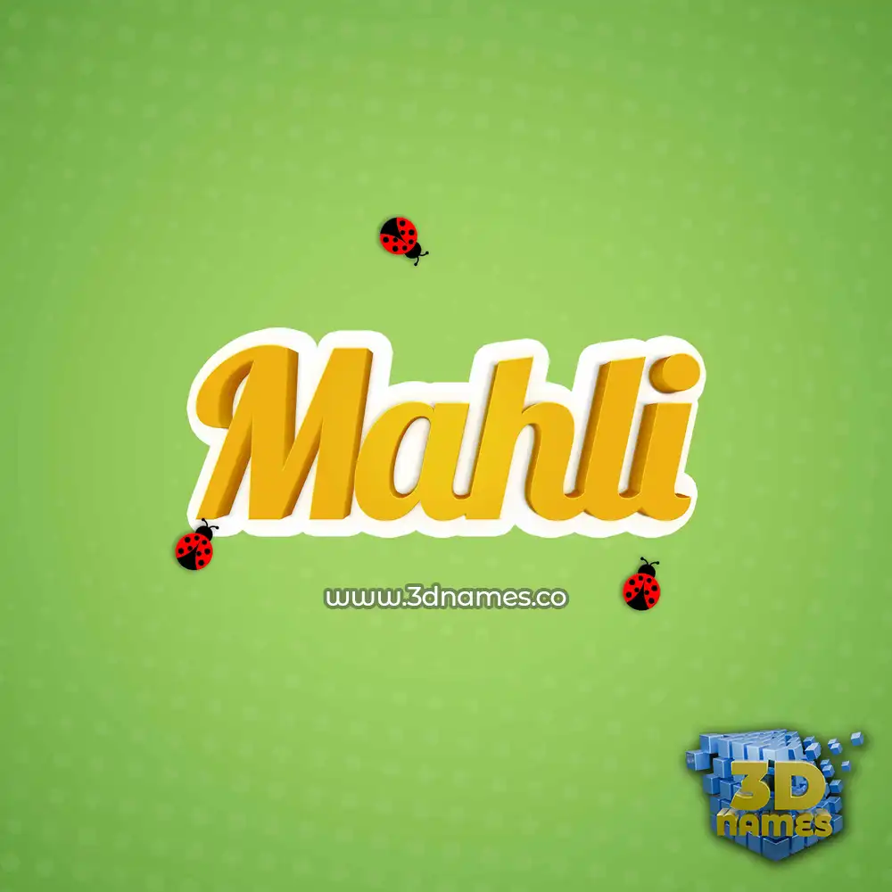 mahli in Ladybugs style - 3D name wallpaper