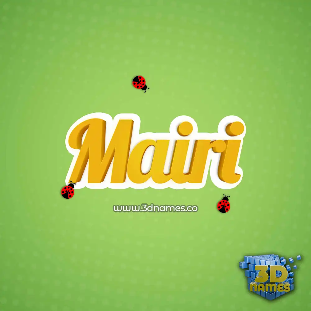 mairi in Ladybugs style - 3D name wallpaper