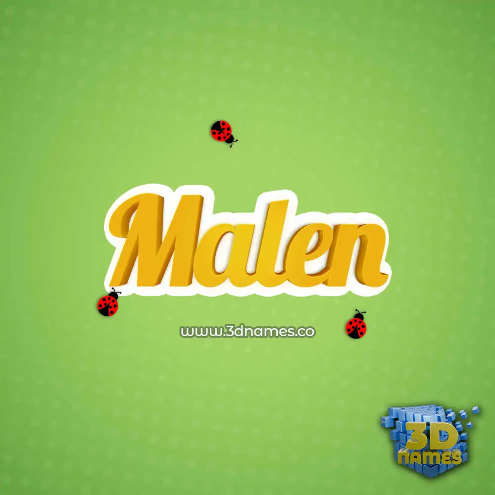 malen in Ladybugs style - 3D name wallpaper