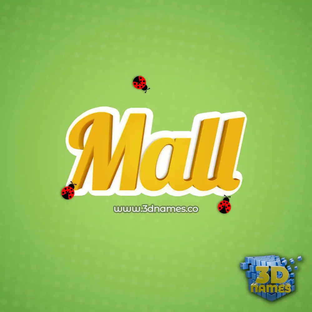 mall in Ladybugs style - 3D name wallpaper
