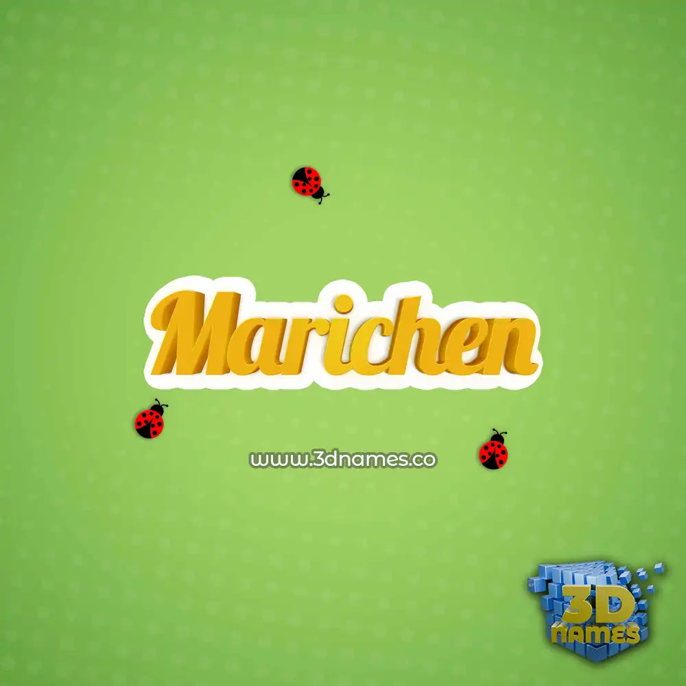 marichen in Ladybugs style - 3D name wallpaper