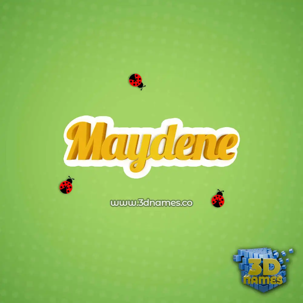 maydene in Ladybugs style - 3D name wallpaper