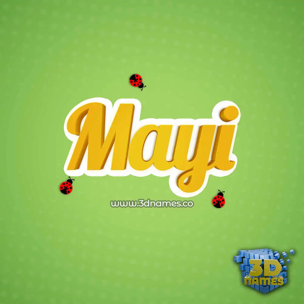 mayi in Ladybugs style - 3D name wallpaper