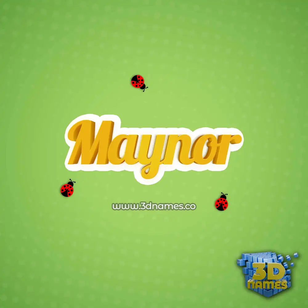 maynor in Ladybugs style - 3D name wallpaper
