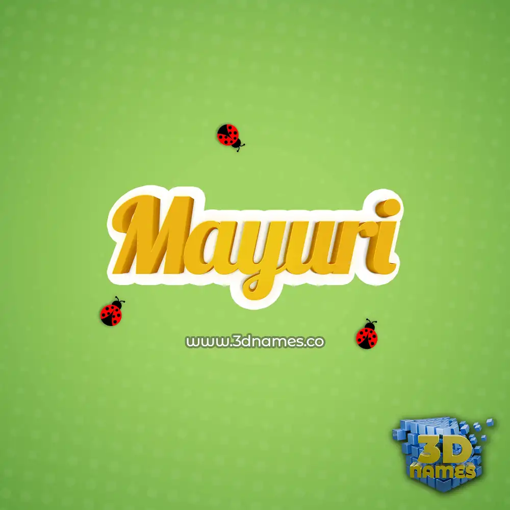 mayuri in Ladybugs style - 3D name wallpaper