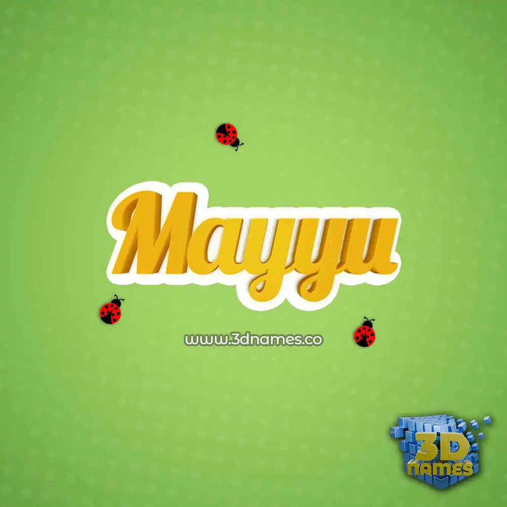mayyu in Ladybugs style - 3D name wallpaper