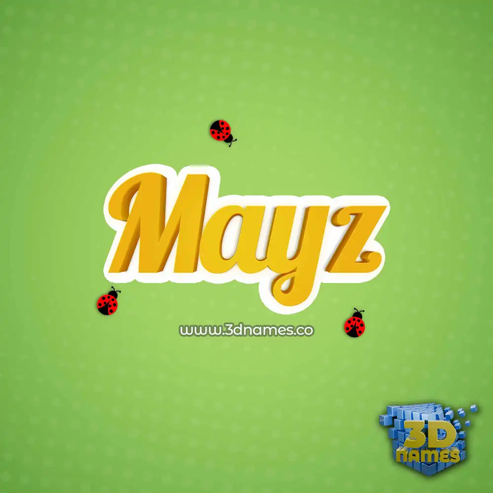 mayz in Ladybugs style - 3D name wallpaper