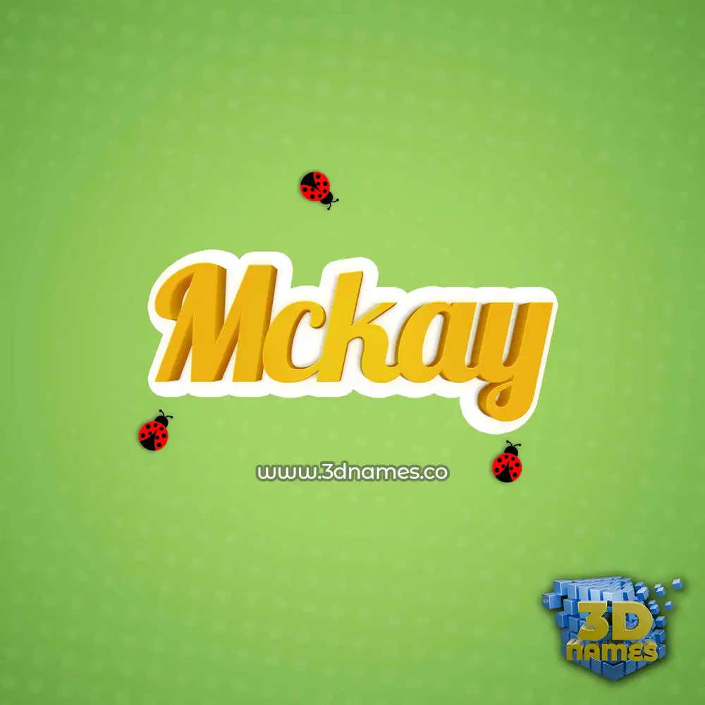 mckay in Ladybugs style - 3D name wallpaper